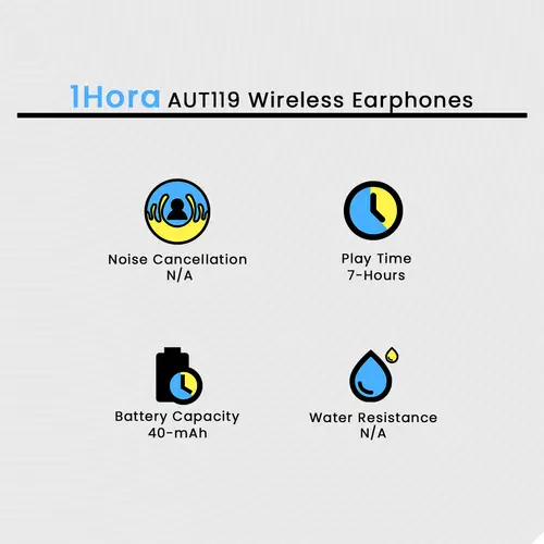 1hora Aut119 Wireless Earphones image 3