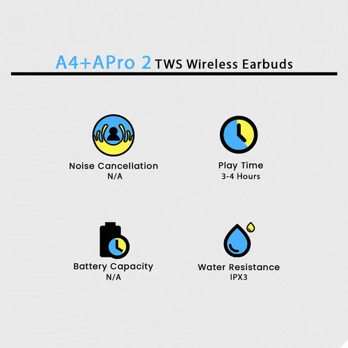 A4 Apro 2 Tws Wireless Earbuds image 3