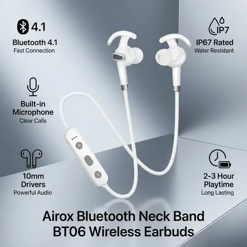 Airox Bluetooth Neck Band Bt06 image 3