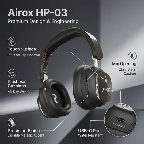 Airox Hp 03 Headphones image 5
