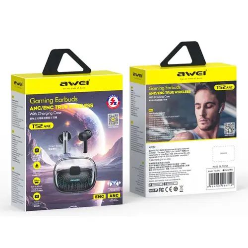 Awei T52 Anc Enc Wireless Bluetooth Earbuds image 5