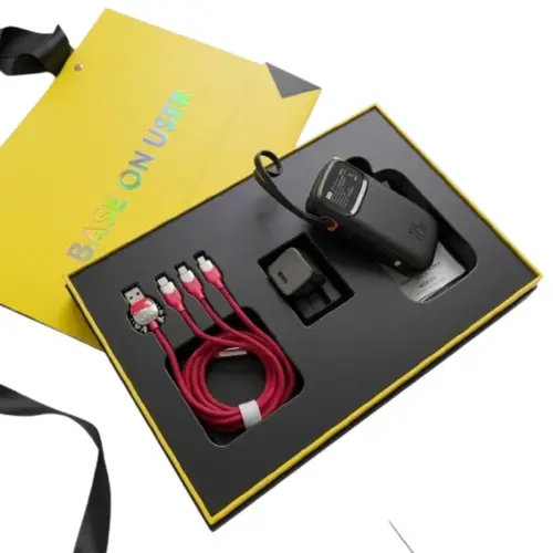 Baseus 3 In 1 Fast Charging Gift Set Power Bank Adapter And Cable image 3
