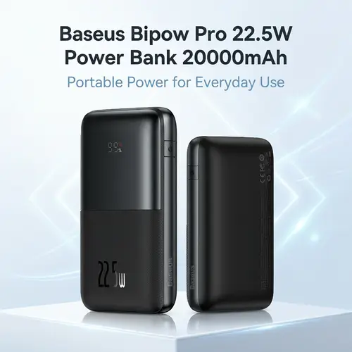 Baseus Bipow Pro 22 5w Power Bank 20000mah image 2