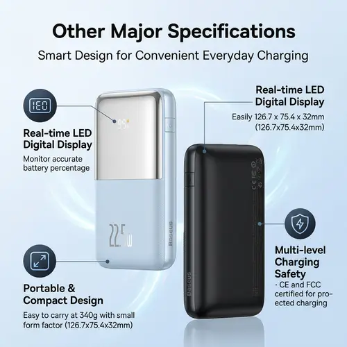 Baseus Bipow Pro 22 5w Power Bank 20000mah image 6