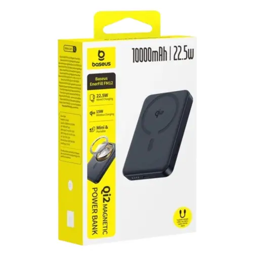 Baseus Enerfill Fm12 Qi2 Magnetic Power Bank 22 5w 10000mah image 4