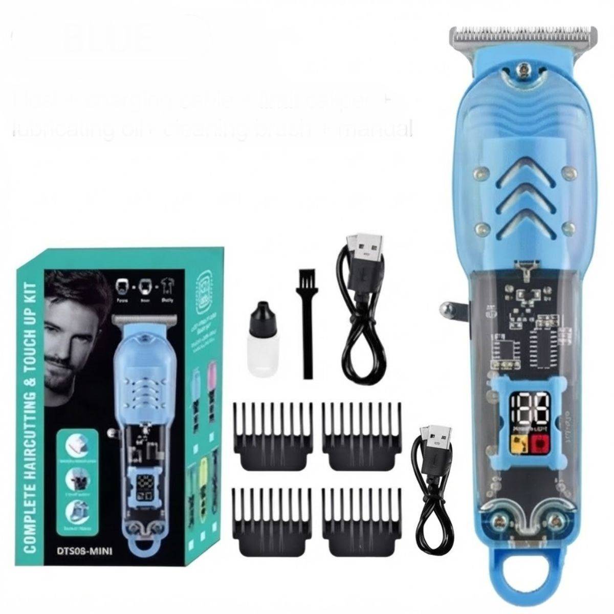 DTS08-Mini New Transparent Cordless Professional Grooming Kit