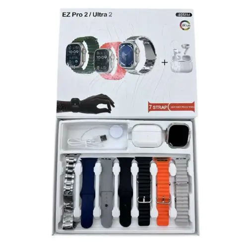 EZ Pro 2 Ultra 2 Smart Watch with earbuds with 7 straps Price in ...