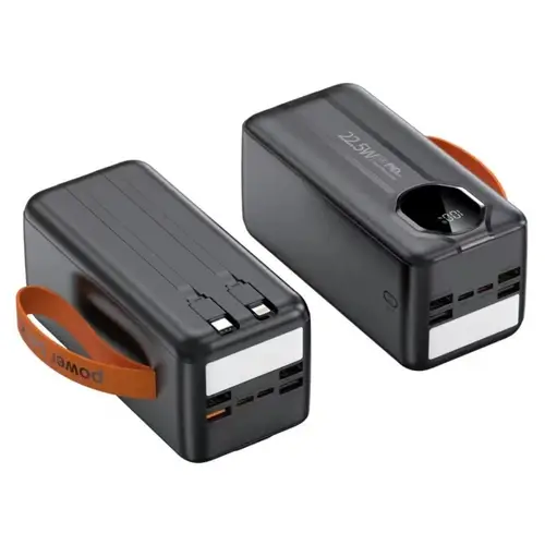 Fonestop 50000mah Power Bank 22 5w Fast Charge Built In Cables Led Light image 4