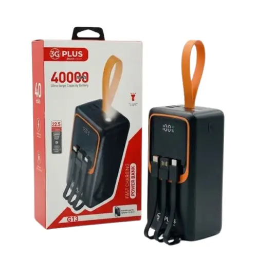 G13 3g Plus 40000mah Power Bank 22 5w Fast Charge Portable Charger image 3
