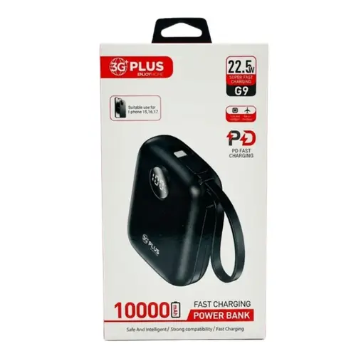 G9 3g Plus 10000mah Power Bank 22 5w Fast Charge With Built In Cables image 4