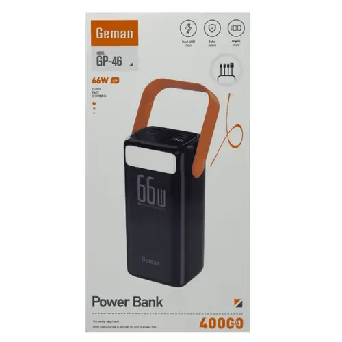 Geman Gp 46 Power Bank 40000mah 66w Multi Port Fast Charging image 5