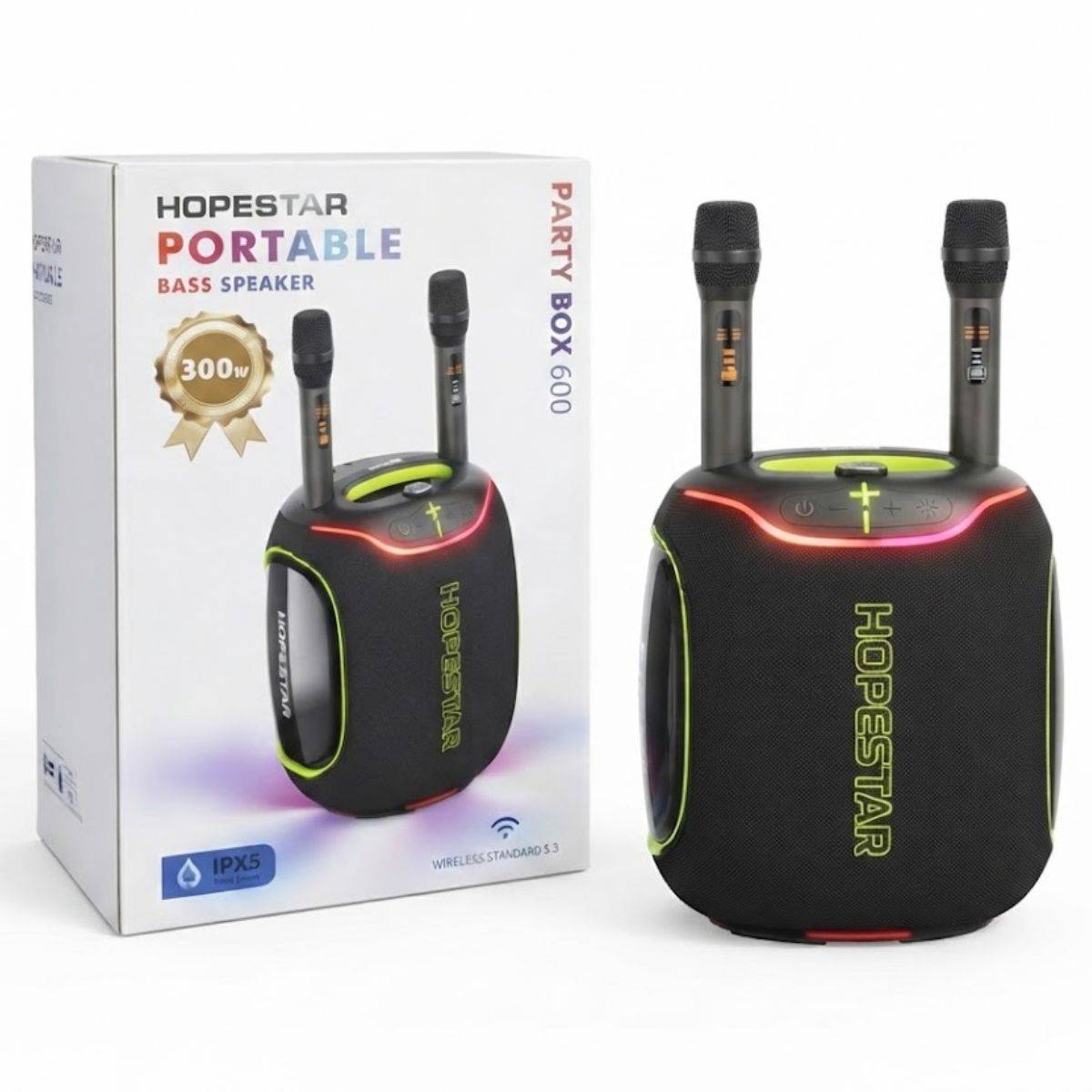 Hopestar Party Box 600 Wieless Bluetooth Speaker with Dual Mic