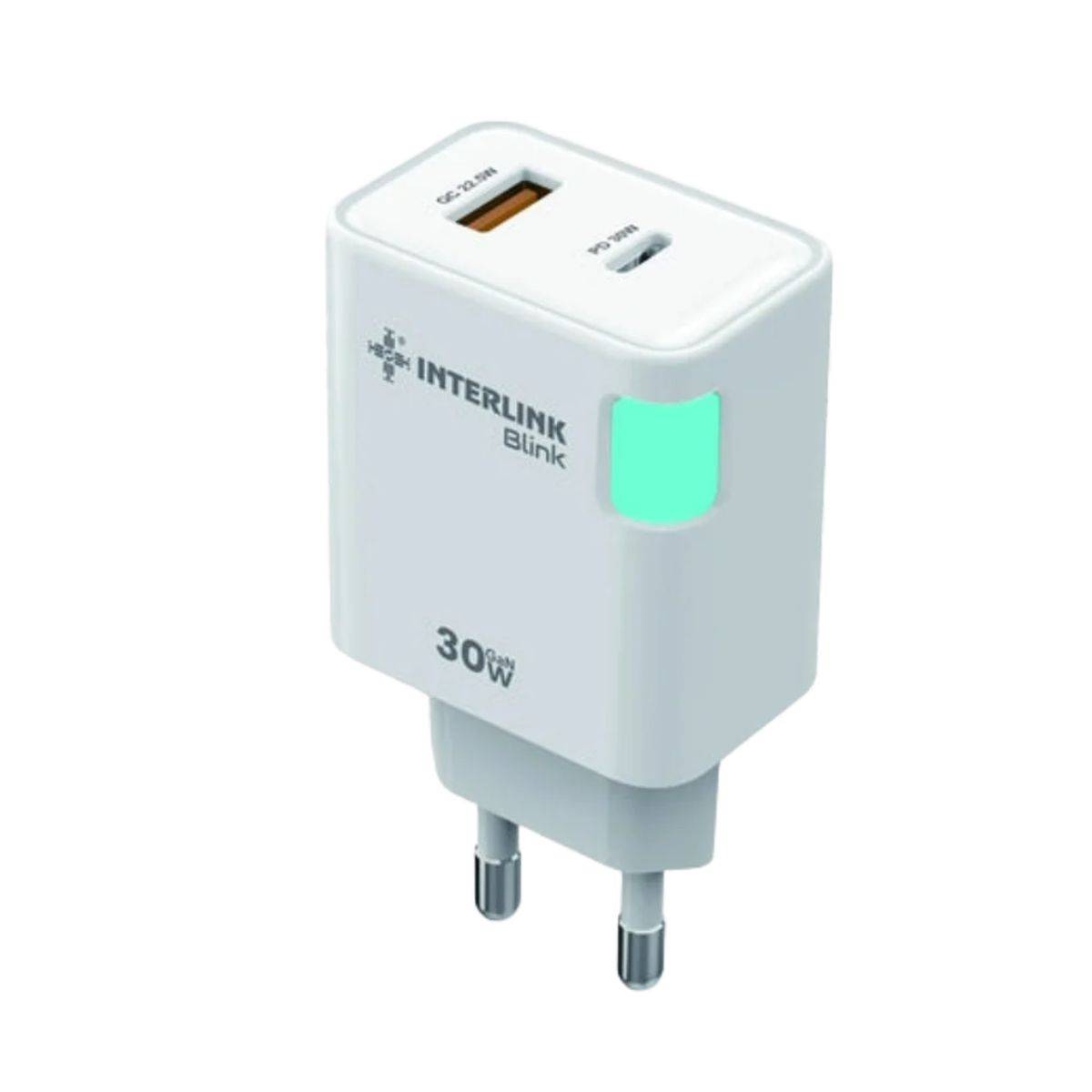 Interlink I-138 Blink 30W GaN LED Charger