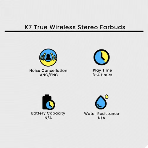 K7 True Wireless Stereo Earbuds image 3