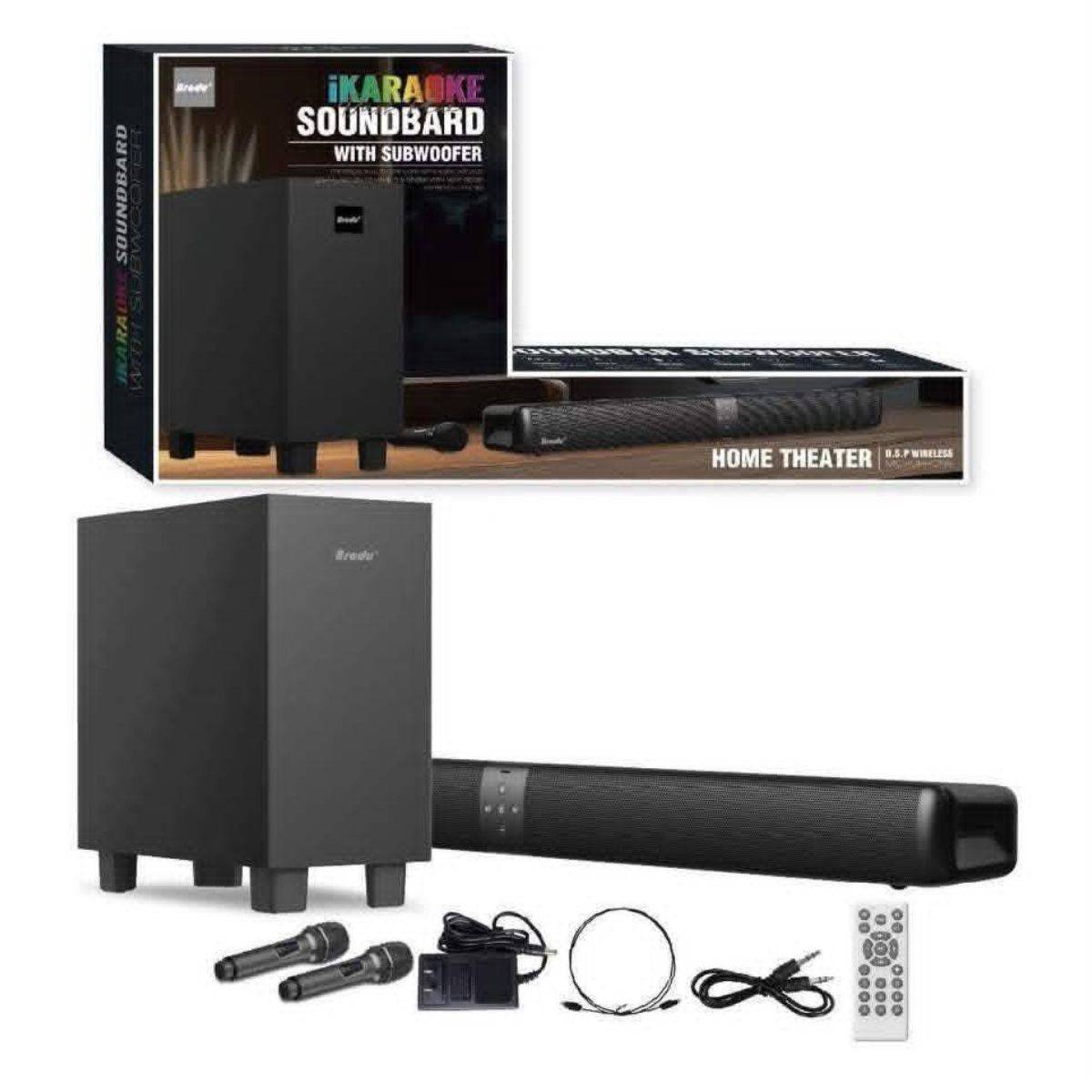 Karaoke Soundbar With Wireless Mic BTS-2001 Speaker