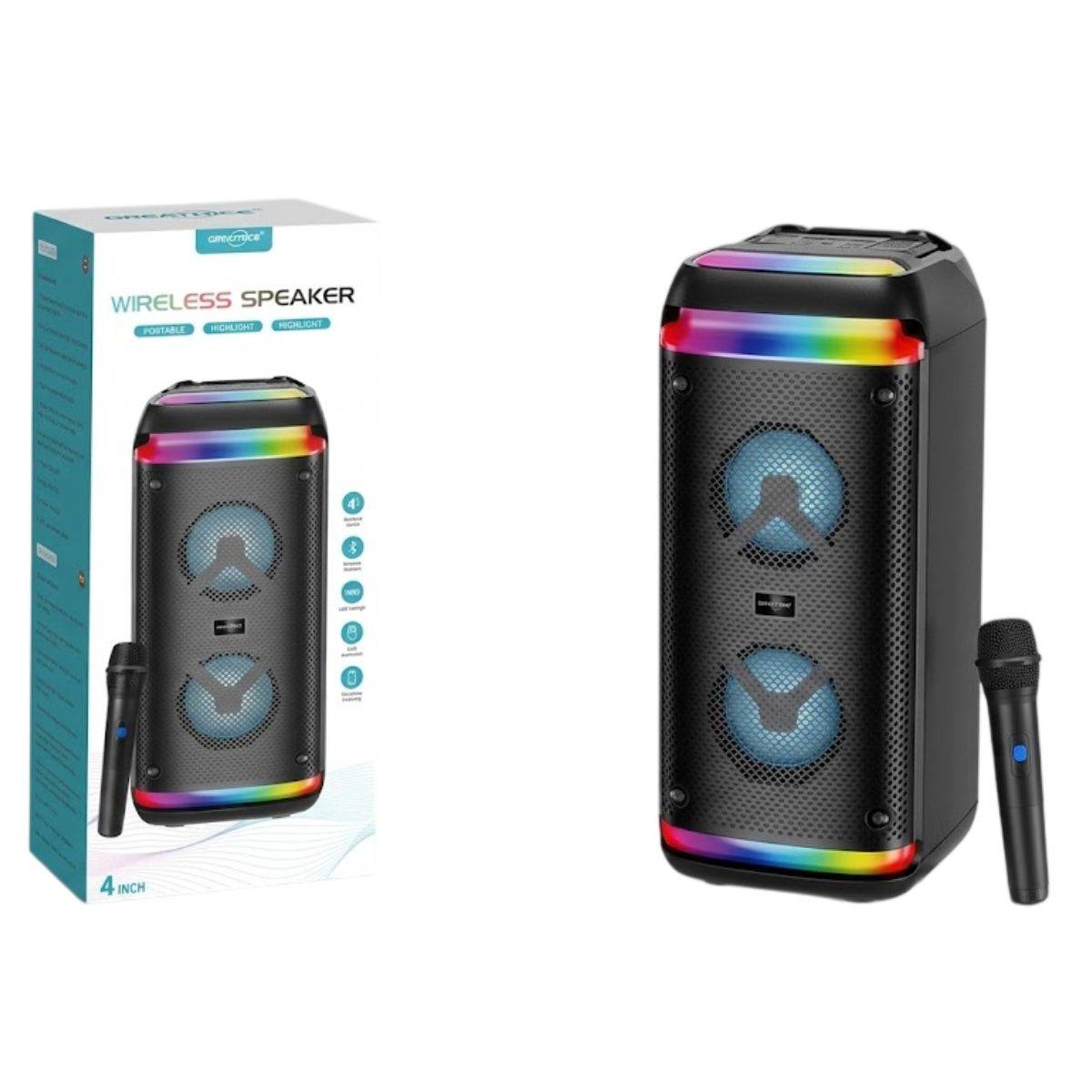 KTS-2088 Bluetooth Speaker With Wireless Mic