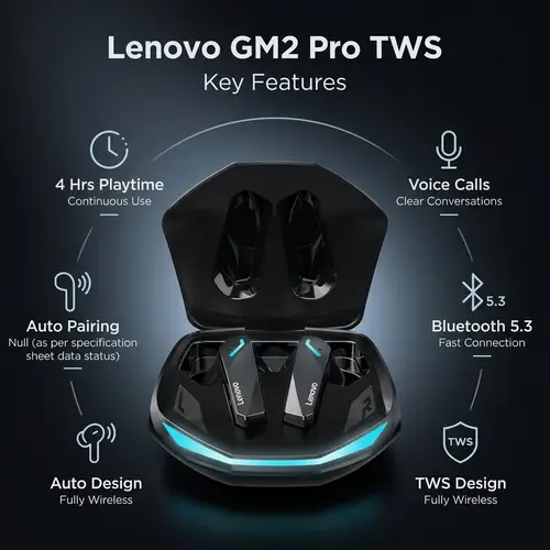 Lenovo Gm2 Pro Tws Wireless Earbuds image 4