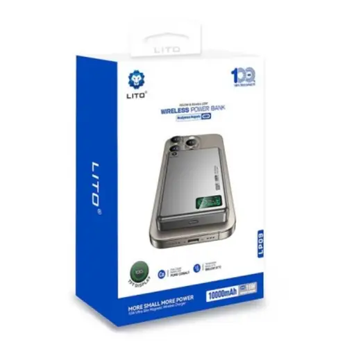 Lito Lp09 Thin Mini Portable Smart Charger Power Bank 10000 Mah image 4