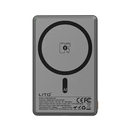 Lito Lp09 Thin Mini Portable Smart Charger Power Bank 10000 Mah image 3