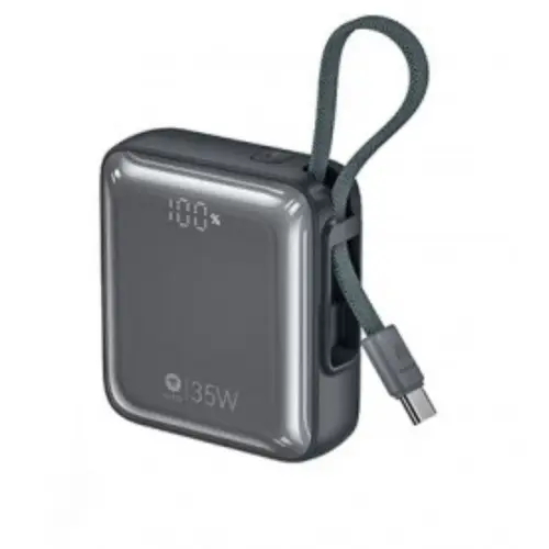 Lito Lp12 35w 10000mah Fast Charging Mini Power Bank With Built In Type C Cable image 2