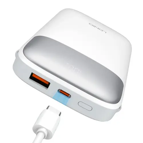 Ldnio Pq19 10000mah Power Bank With Built In Usb C And Lightning Cables image 3
