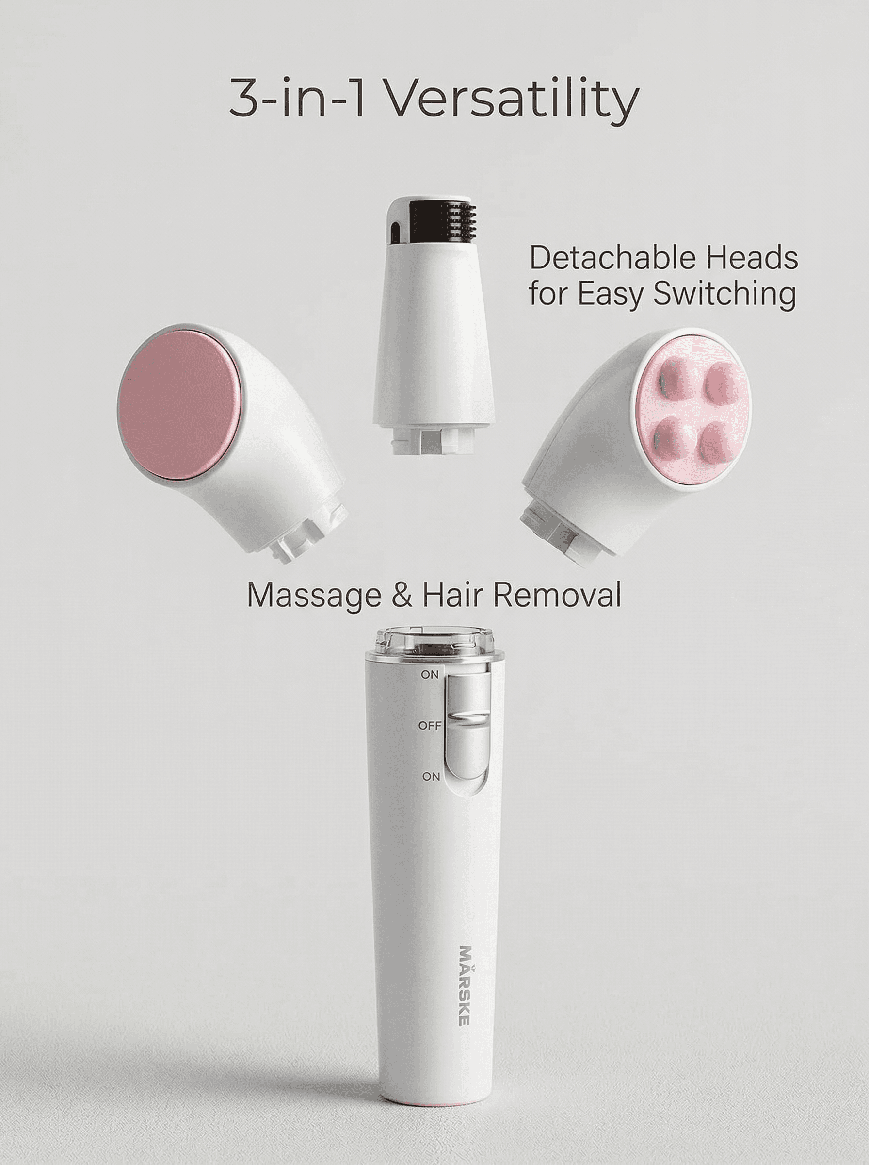 Marske 6222 3in1 Electric Hair Removal Epilator