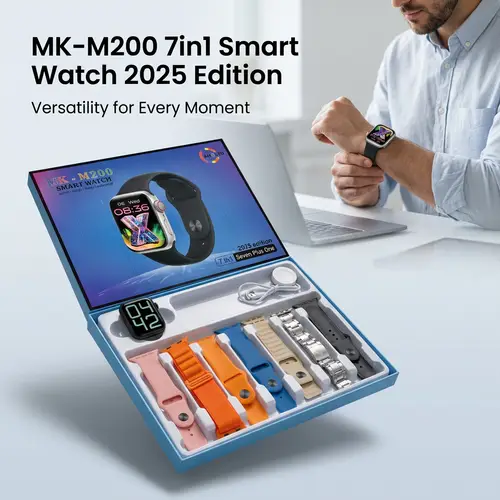 Mk M200 7in1 Smart Watch 2025 Edition image 3