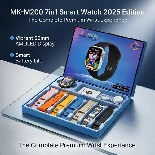 Mk M200 7in1 Smart Watch 2025 Edition image 2