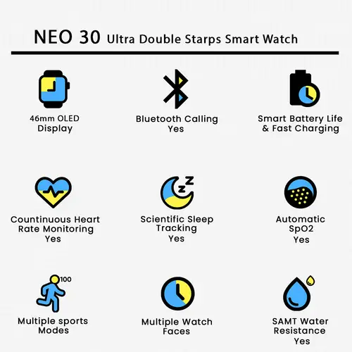 Neo 30 Ultra Double Starps Smart Watch image 3