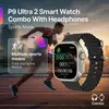 P9 Ultra 2 Smart Watch Combo With Headphones image 16