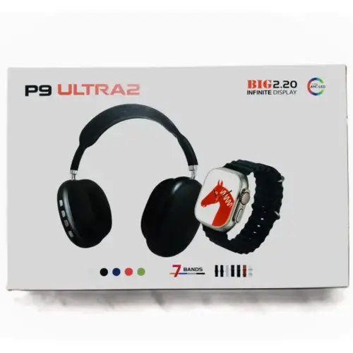 P9 Ultra 2 Smart Watch Combo With Headphones image 9