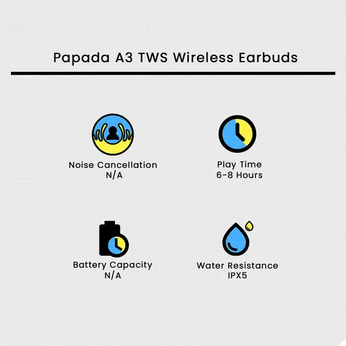 Papada A3 Tws Wireless Earbuds image 3