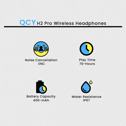 Qcy H2 Pro Wireless Headphones image 3