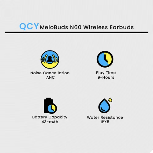 Qcy Melobuds N60 Wireless Earbuds image 3