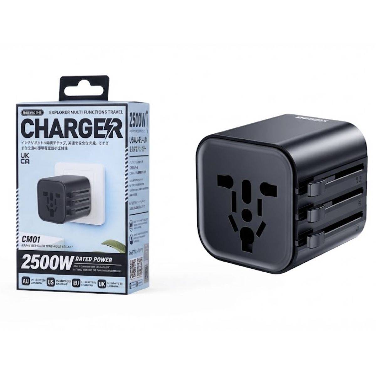 REMAX CM01 Travel Charger 4-in-1 Global Adapter