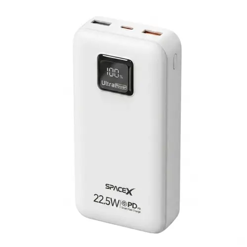 Spacex Sp 052 20000mah 22 5w Fast Charging Power Bank With Built In Cables image 2