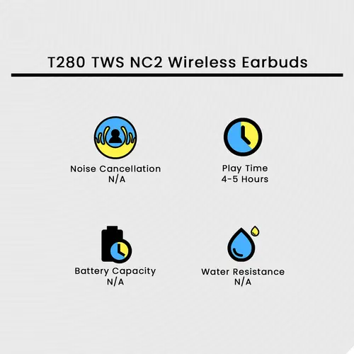 T280 Tws Nc2 Wireless Earbuds image 3