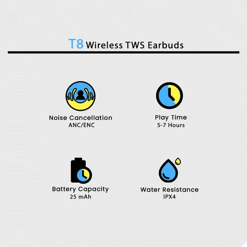 T8 Wireless Tws Earbuds image 3