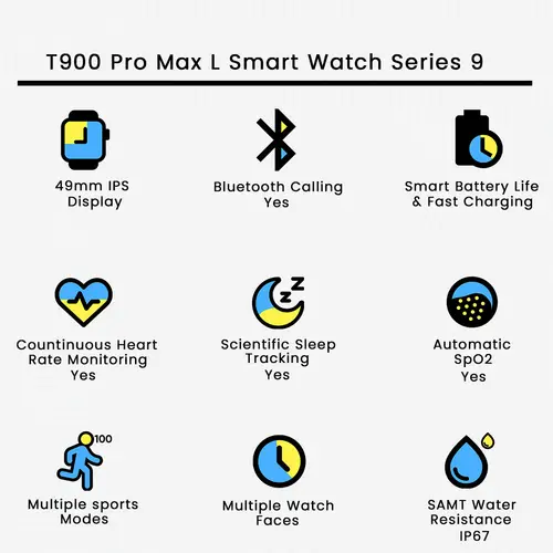 T900 Pro Max L Smart Watch Series 9 image 3