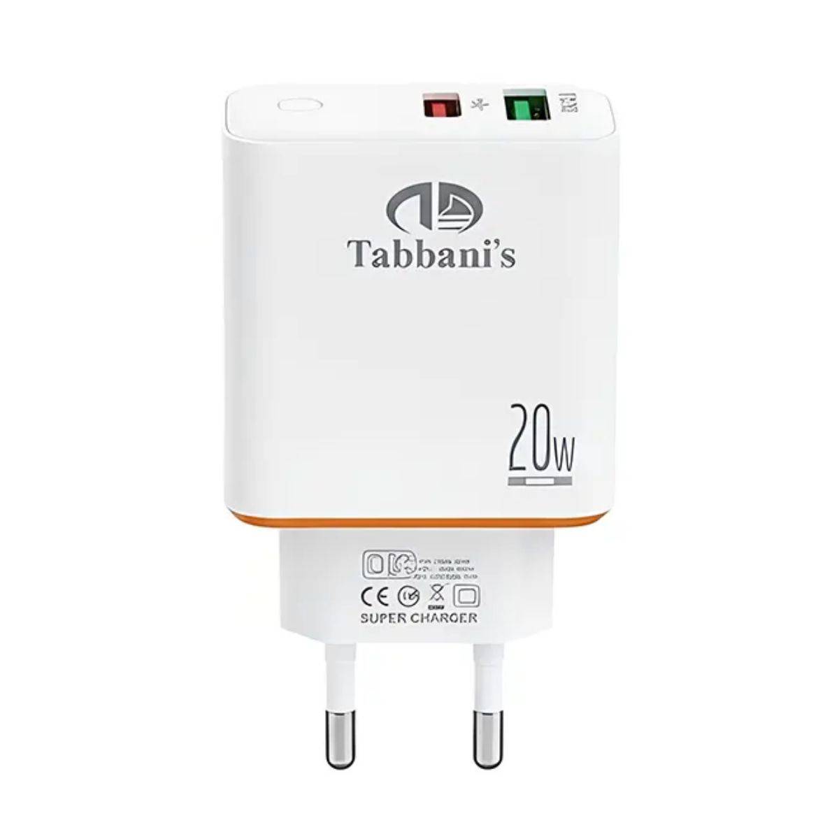Tabbanis Nt-Pd02 20W Pd + Qc3.0 Adapter