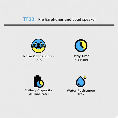 Tf23 Pro Earphones And Loud Speaker image 3
