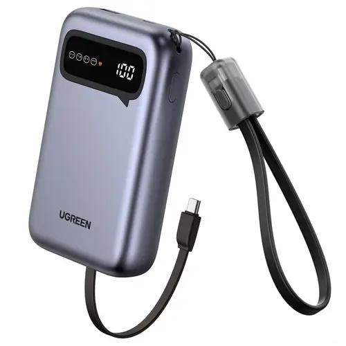 Ugreen Pb525 Power Bank 20000mah 20w With Built In Usb C Cable image 3