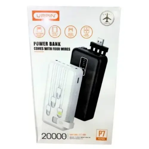 Urpin P7 3 In 1 Power Bank 20000mah image 3
