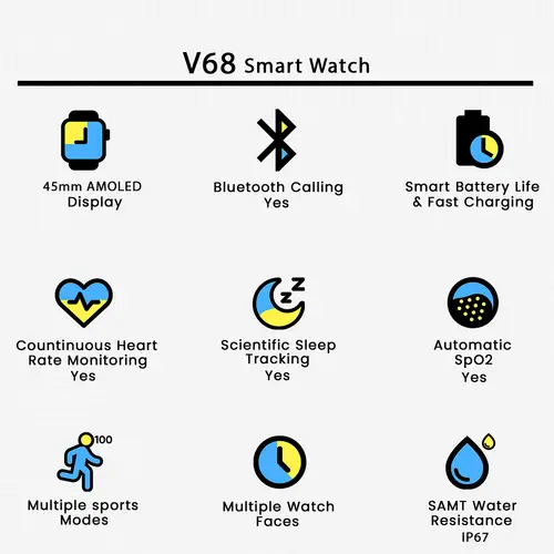 V68 Smart Watch image 3