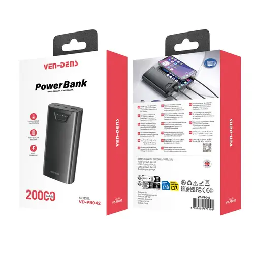 Ven Dens Vd Pb042 20000mah Multi Port Power Bank image 4