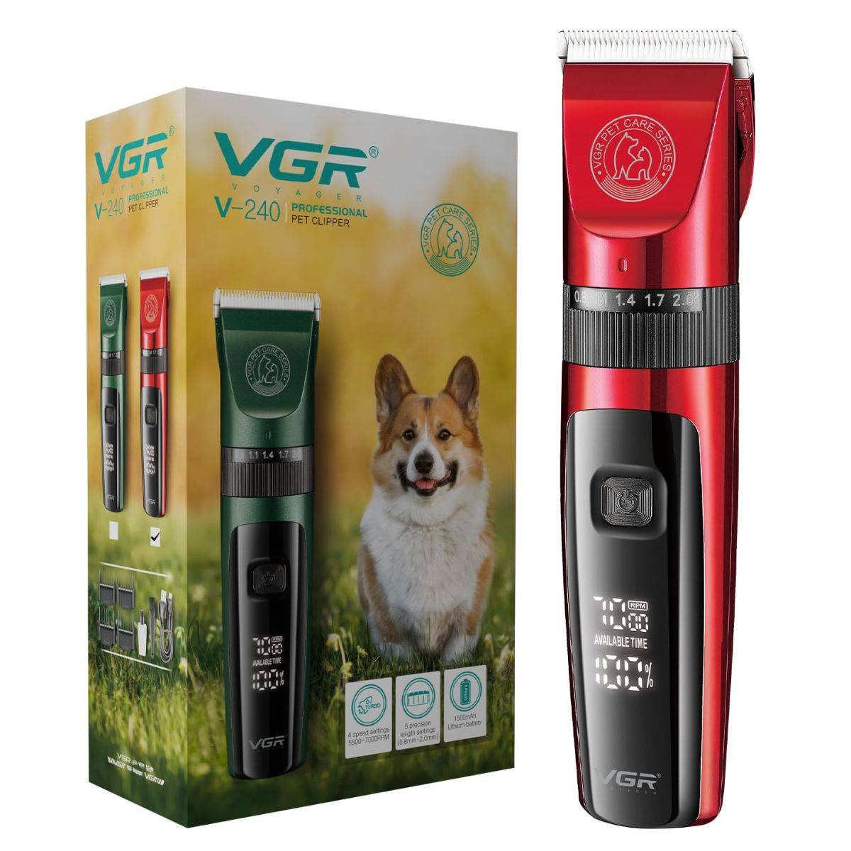 VGR V-240 Professional Pet Hair Clipper