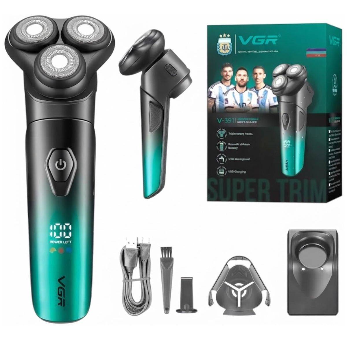VGR V-391 Professional Rotary Shaver For Men with Triple Floating Heads