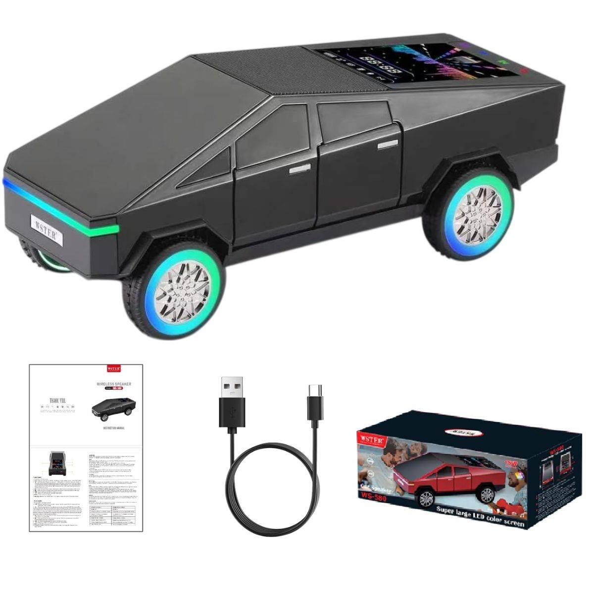 WSTER WS-580 Tesla Cyberpickup Design Wireless Speaker