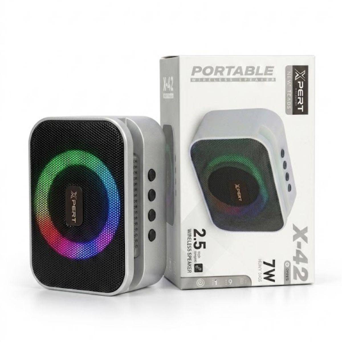 XPERT X-42 7W Heavy Bass Portable Wireless Bluetooth Speaker