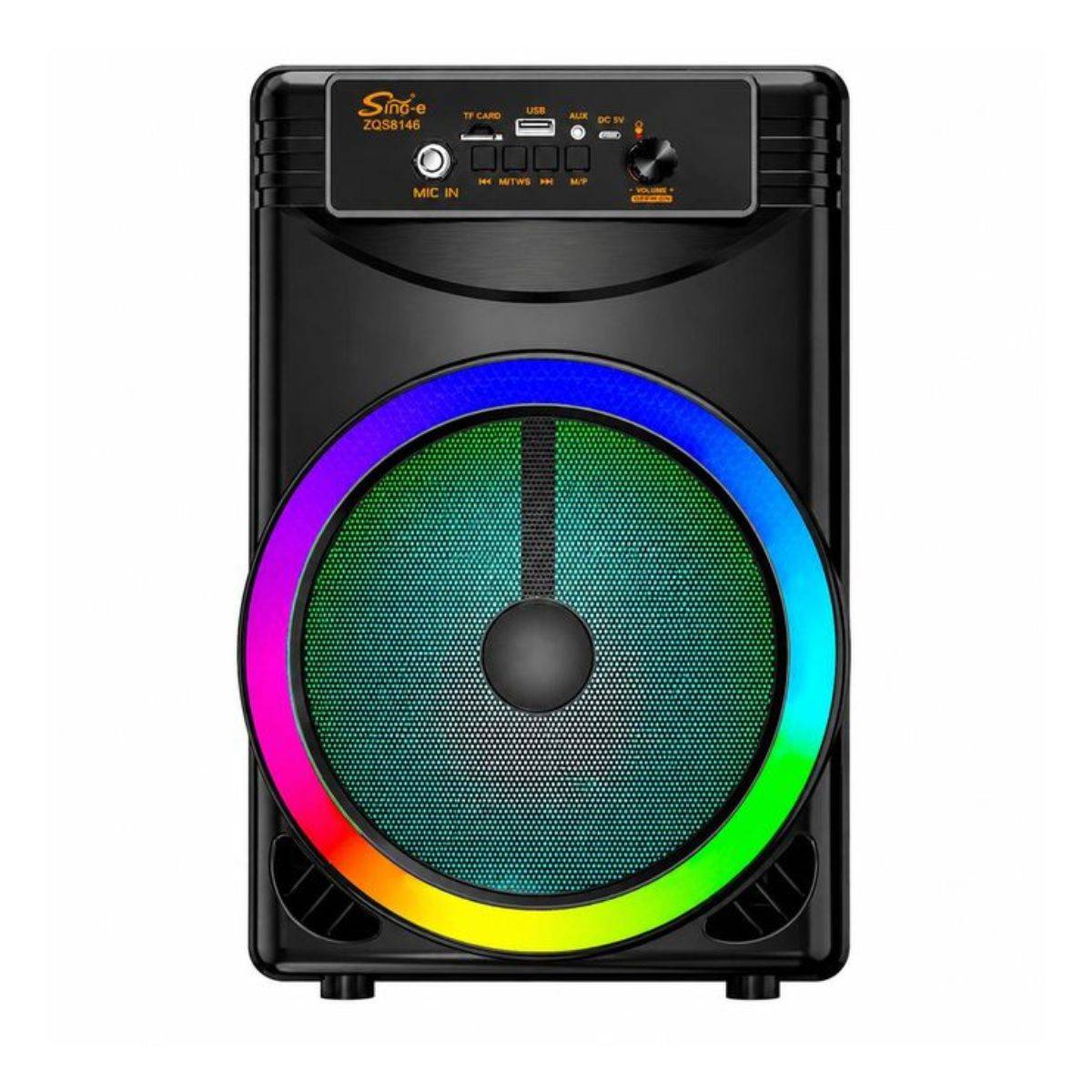 YE-803 1500W Portable Bluetooth Speaker with RGB LED &amp; Microphone